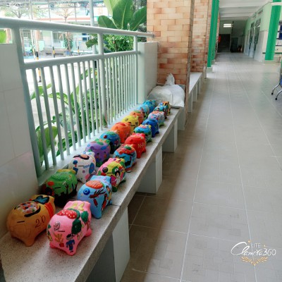Tổ chức hội thi Vẽ tranh, trang trí heo đất chủ đề "Nuôi heo đất, san sẻ yêu thương cùng em đến trường"