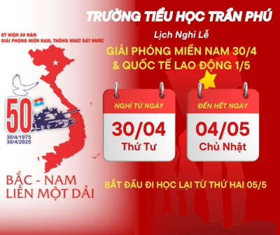Thông báo nghỉ lễ 30/4 - 1/5
