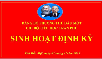 CHI BỘ TRƯỜNG TIỂU HỌC TRẦN PHÚ SINH HOẠT ĐỊNH KỲ THÁNG 11