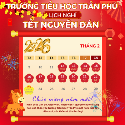 Thông báo lịch nghỉ Tết Nguyên đán Bính Ngọ 2026