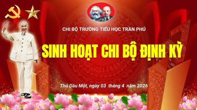 CHI BỘ TRƯỜNG TIỂU HỌC TRẦN PHÚ TỔ CHỨC HỌP ĐỊNH KỲ THÁNG 4