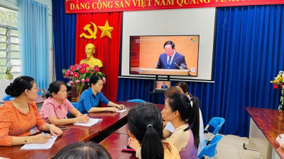THAM DỰ HỘI NGHỊ QUÁN TRIỆT CÁC NGHỊ QUYẾT, CHỈ THỊ CỦA BỘ CHÍNH TRỊ KHÓA XIV