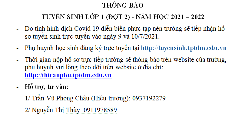 TB tuyensinh dot2
