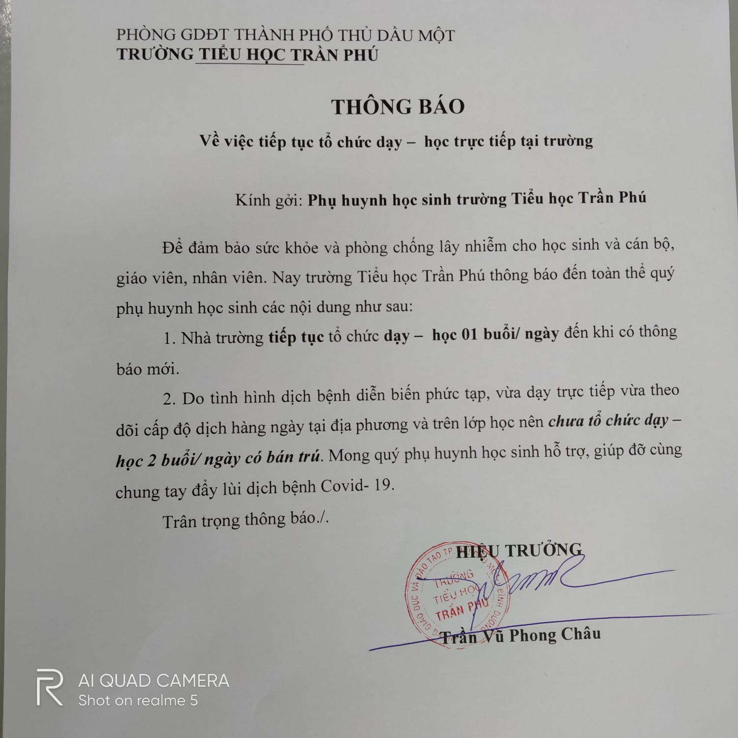 thongbao hoc tructiep